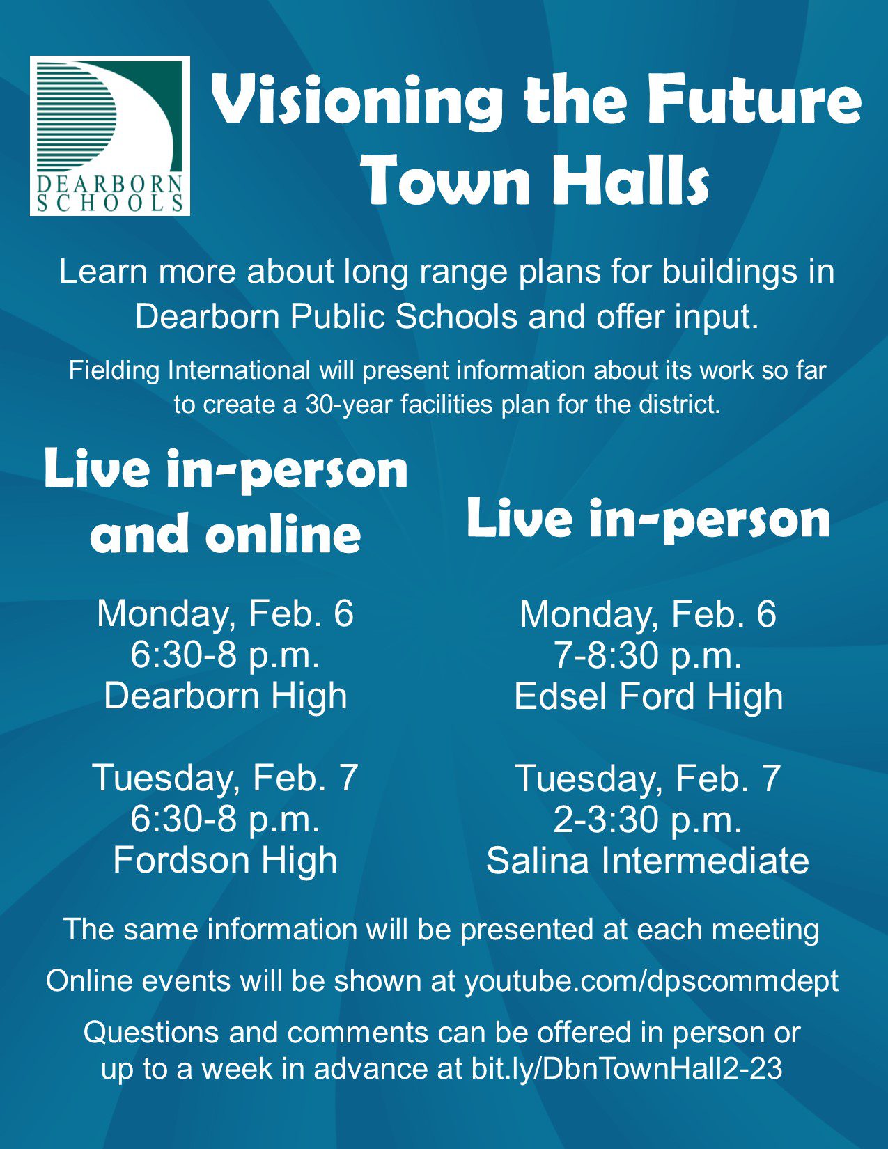 Town hall flyer